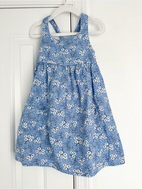 Jojo maman Bebe blue floral dress 3/4t